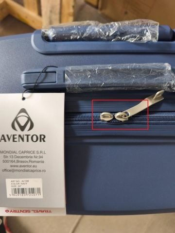 Troler mare Aventor AV106, 75x50x29.5 cm, polipropilena, bagaj de cala, cifru TSA, bleumarin, RESIGILAT - Img 2