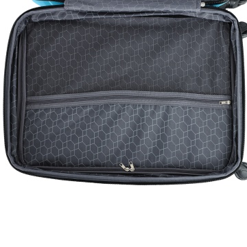 Troler Mare Extensibil 76x49x31 cm Madisson, ABS, Cifru, 4 Roți, SW43303, Albastru Deschis - Img 5