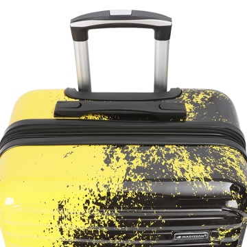 Troler Mare Extensibil 76x49x31 cm Madisson, Fermoar Antifurt, Policarbonat, SW65203, Negru/Galben - Img 16