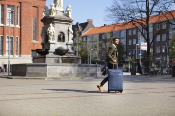 Troler mare extensibil CarryOn Air, bagaj de cala, 77x47x32 cm, poliester, +20% capacitate, 3.5 kg, bleumarin - Img 7