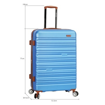 Troler mare extensibil Madisson SW33803, ABS, cifru, 4 roti duble, 77 cm, albastru - Img 7