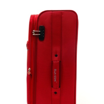 Troler Mare Extensibil Poliester 4 Roti Duble Ella Icon Petra Textil 2606 - 79 cm Rosu - Img 5