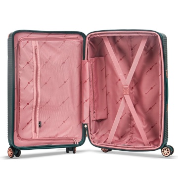 Troler mare extensibil Snowball SW44303, fermoar antifurt, 77 cm, policarbonat rezistent, cifru TSA, maro - Img 3