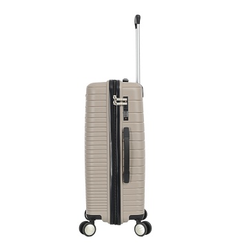 Troler Mare Madisson SW33703, Polipropilena, 4 Roti Duble, Cifru, 75 cm, Auriu - Img 3