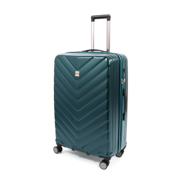 Troler Mare Policarbonat Cifru TSA 4 Roti Duble ELLA ICON ARMOR 1272-77 cm Albastru