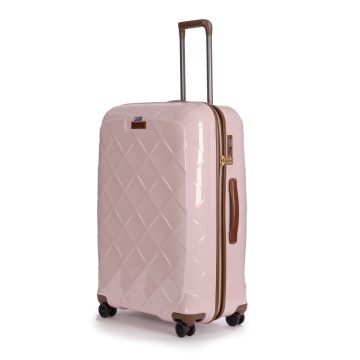 Troler Mare Policarbonat/Piele Naturala Stratic Leather and More L - 76 cm Rose - Img 5