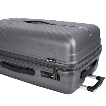 Troler mare Snowball SW47203, polipropilena, fermoar antifurt, cifru TSA, 4 roti duble, 79 cm, antracit - Img 9