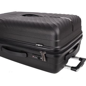 Troler mare Snowball SW47203, polipropilena, fermoar antifurt, cifru TSA, 4 roti duble, 79 cm, negru - Img 8