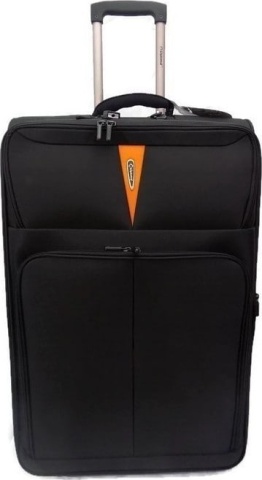 Troler Mediu 2 Roti Extensibil Diplomat ZC 6100 - 65 cm Negru
