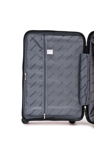 Troler Mediu Aventor, 67.5x46x27 cm, Polipropilenă, Cifru TSA, 4 Roți Duble 360°, AV109, Roșu - Img 7