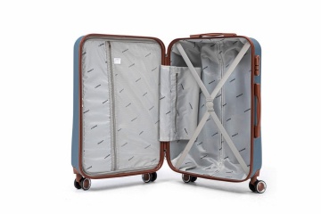 Troler Mediu Aventor, 67x41x25.5 cm, ABS, Cifru, 4 Roți Duble 360°, 61 L, AV107, Albastru - Img 2