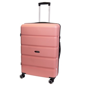 Troler mediu Aventor AV102, bagaj de cala, 62.5x40.5x25 cm, polipropilena, cifru TSA, 4 roti duble 360°, rose - Img 9