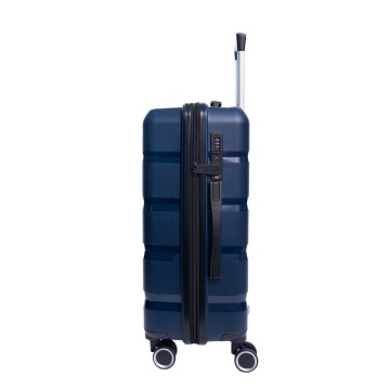 Troler mediu Aventor AV102, bagaj de cala, 62.5x40.5x25 cm, polipropilena, cifru TSA, 4 roti duble 360°, bleumarin - Img 6
