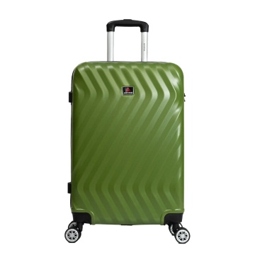 Troler mediu Aventor AV104, 67x43x25 cm, bagaj de cala, 100%ABS, cifru, 4 roti duble 360°, verde