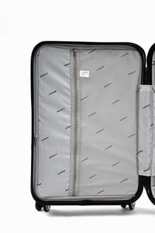 Troler mediu Aventor AV104, 67x43x25 cm, bagaj de cala, 100%ABS, cifru, 4 roti duble 360°, negru - Img 8