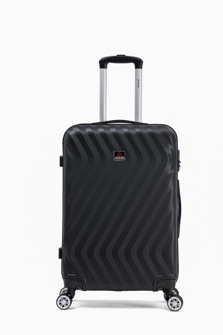 Troler mediu Aventor AV104, 67x43x25 cm, bagaj de cala, 100%ABS, cifru, 4 roti duble 360°, negru - Img 18