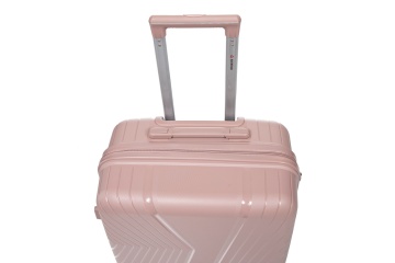 Troler mediu Aventor AV105, 65x44x25.5 cm, polipropilena, bagaj de cala, cifru TSA, rose - Img 12