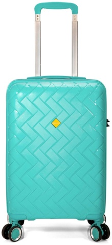 Troler mediu Benzi BZ 5806, polipropilena, cifru, 4 roti duble, 66 cm, turcoaz - Img 5