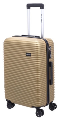 Troler Mediu Davidts Aviator, ABS, Cifru TSA, 64 cm, Auriu