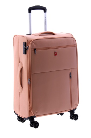 Troler Mediu, Extensibil, 4 Roti Duble, Nylon, Gladiator, Arctic, MG 3711 - 66 cm, Rose - Img 5
