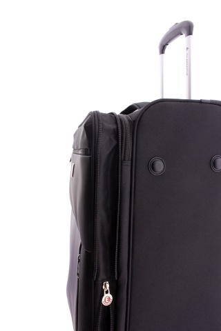 Troler Mediu, Extensibil, 4 Roti Duble, Nylon, Gladiator, Arctic, MG 3711 - 66 cm, Negru - Img 6