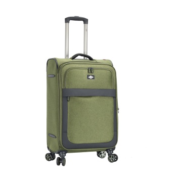 Troler Mediu Extensibil 66x41x24 cm Lee Cooper, Poliester, 4 Roti Duble, LC33503, Kaki - Img 8