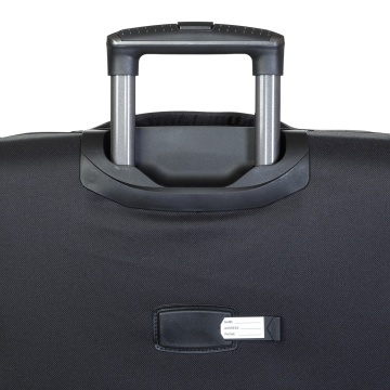 Troler Mediu Extensibil 68x41x30 cm Diplomat, Poliester, Cifru, ZC208, Negru - Img 5