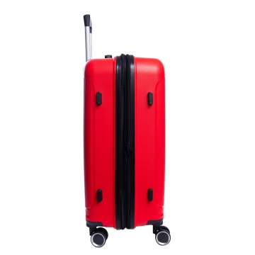 Troler mediu extensibil Aventor AV101, 65.5x43.5x26 cm, polipropilena, bagaj de cala, fermoar antifurt, +20% capacitate, cifru TSA, rosu - Img 8