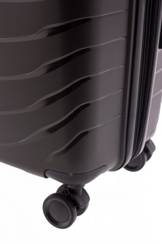 Troler Mediu Extensibil Gladiator Kick Off MG 3411, Polipropilena, 4 Roti Duble, 67 cm, Antracit - Img 7