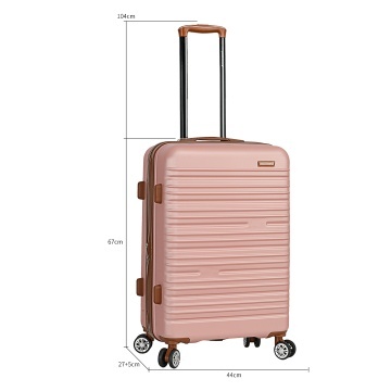 Troler mediu extensibil Madisson SW33803, ABS, cifru, 4 roti duble, 67 cm, rose - Img 18