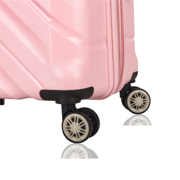Troler mediu extensibil Madisson SW43903, polipropilena, cifru, 4 roti duble, 68 cm, galben - Img 6