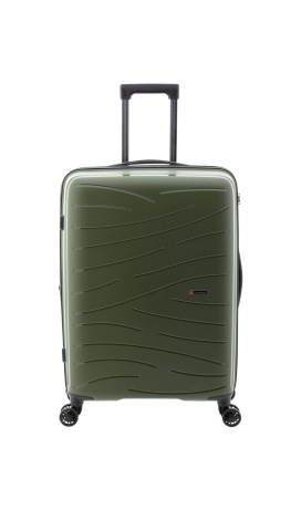 Troler Mediu Extensibil, Polipropilena, Cifru, Roti cu Suspensie, Gladiator Flow, MG 1711 - 68 cm, Verde inchis - Img 8