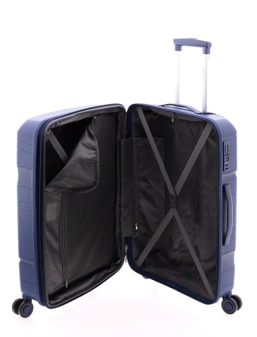 Troler mediu Gladiator Boxing MG 3811, roti cu suspenie, extensibil, polipropilena, 67 cm, bleumarin - Img 2