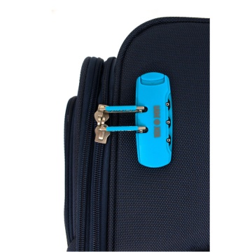 Troler mediu Lamonza Ultralight, 69x42x26 cm, 3.22 kg, expandabil 30%, Albastru inchis / Turcoaz - Img 3