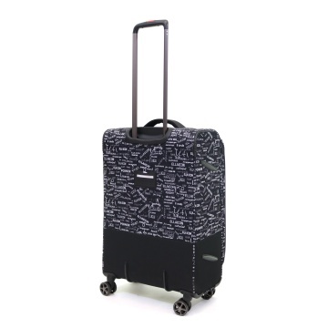 Troler Mediu Poliester 4 Roti Duble Ella Icon Urban Textil 2595 - 69 cm - Img 8