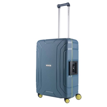 Troler Mediu Polipropilena inchidere cu clapeta CarryOn STEWARD 65 cm Albastru
