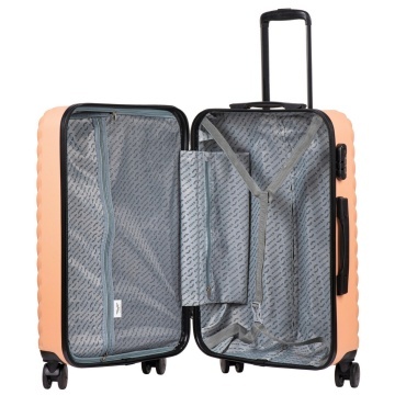 Troler mediu Wings Swan, ABS, 4 roti, cifru, 65.5 cm, galben deschis - Img 2
