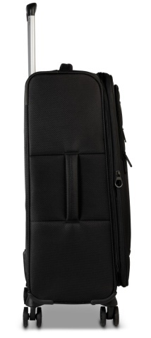 Troler mediu Worldpack Bern F10508, 68x42x27 cm, bagaj de cală, poliester, cifru TSA, 4 roți duble, negru - Img 4