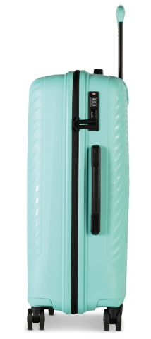 Troler Mediu Worldpack MAUI, F10520, 65 cm, Polipropilenă, Cifru TSA, 4 Roți Duble 360°, Turcoaz - Img 3