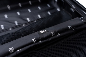 Troler Mic De Cabina Extensibil, Rowex Stripe, Policarbonat, 52 x 34 x 23 cm, 4 roti duble cu rotatie 360°, Cifru TSA, Albastru - Img 11