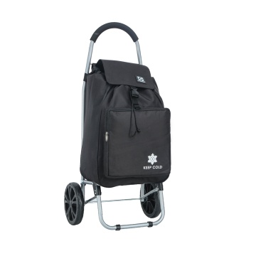 Carucior cumparaturi Madisson SW42028, 55L, 2 roti, buzunar termoizolant, negru - Img 4