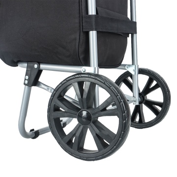 Carucior cumparaturi Madisson SW42028, 55L, 2 roti, buzunar termoizolant, negru - Img 15