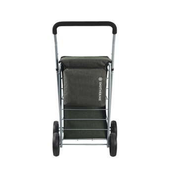 Carucior cumparaturi pliabil Madisson SW42035, 65L, 4 roti, buzunar termoizolant, antracit - Img 6