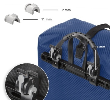 Geanta Bicicleta Material Tarpaulin Dutch Mountains Carbon 604385 Albastru - Img 6