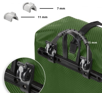 Geanta Bicicleta Material Tarpaulin Dutch Mountains Carbon 604386 Verde - Img 10