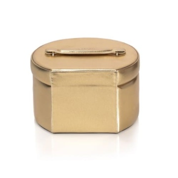 Geanta cosmetice Lamonza, 20x18x12 cm, auriu - Img 3