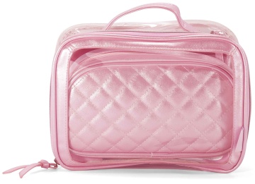 Geanta de cosmetice 3 in 1 Benzi, pvc/poliester, 25x19x9 cm, 23x14x6 cm, 22x16x1 cm, BZ 5859, roz - Img 2