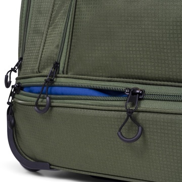 Geanta de voiaj cu role XL TravelZ, 2 compartimente, poliester, 72 cm, verde - Img 13