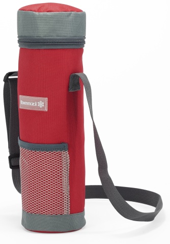 Husa termoizolanta pentru sticla de 1,5 l, Benzi, BZ 5663, Rosu