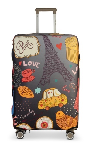Husa troler Worldpack F10480, Marime M/L, Imprimeu Paris - Img 3